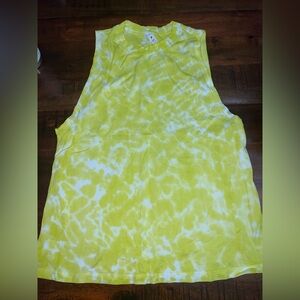 Lululemon All Yours Tank Tie Dye Size 4 Marmoleado TieDye Highlight Yellow